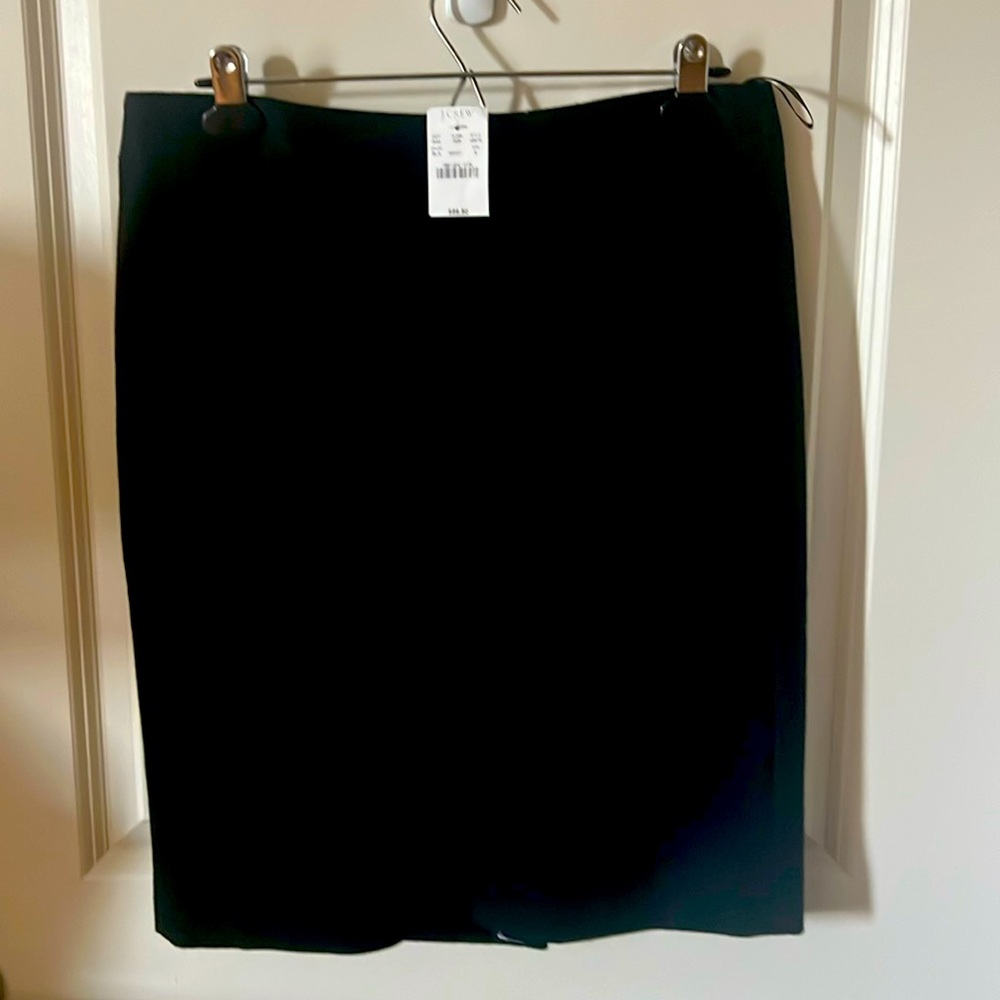 J. Crew Factory wool pencil skirt / 8 / black / NWT